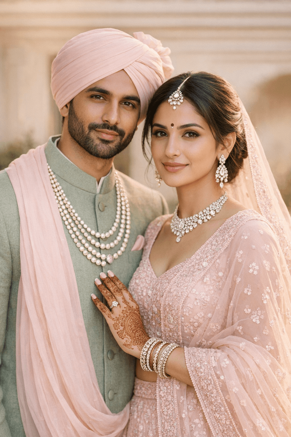 Indian wedding couple at Delaware venue