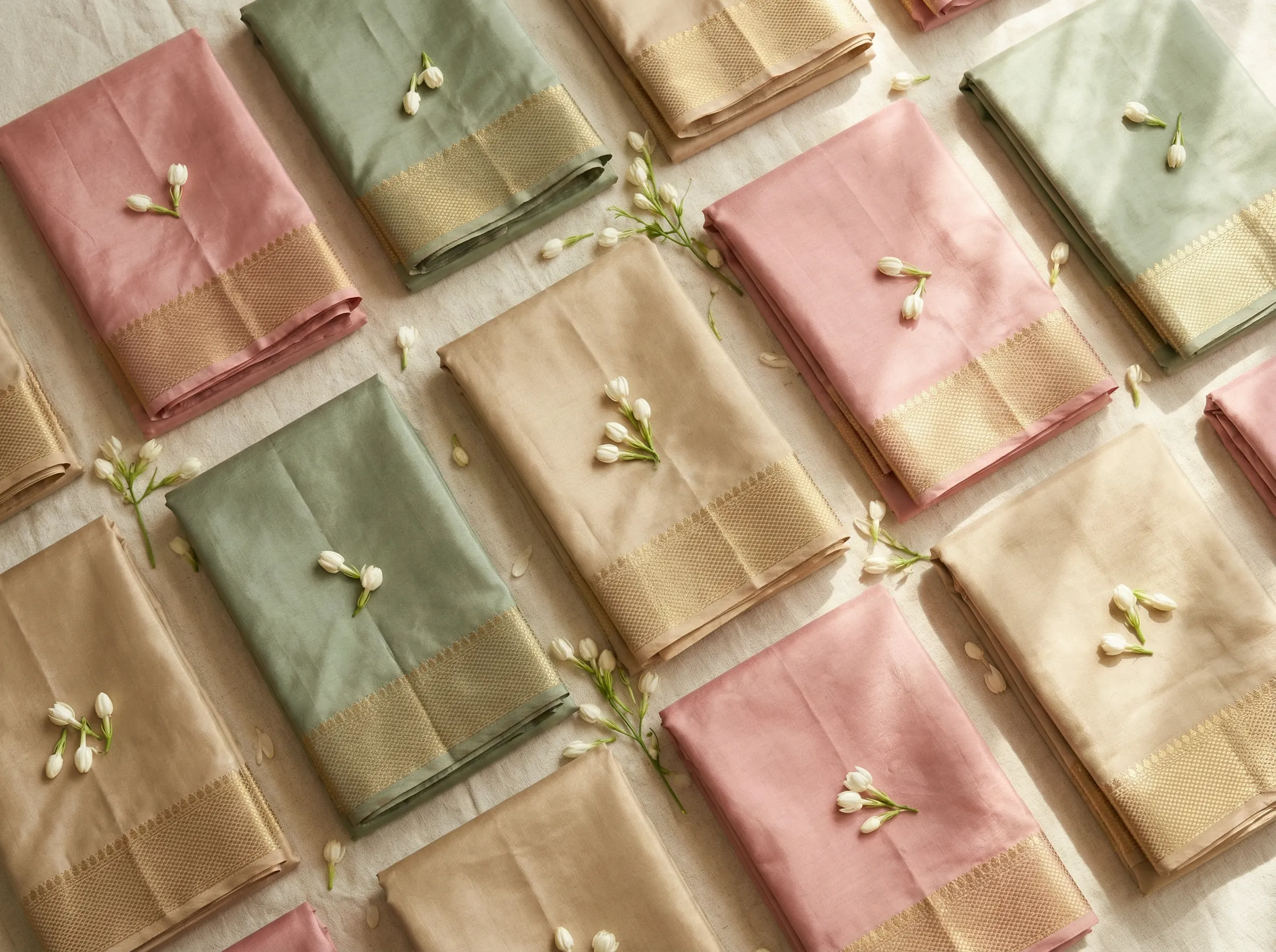 Coordinated Indian family sarees